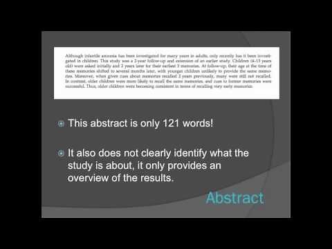 Psych 250 How to critique a research paper