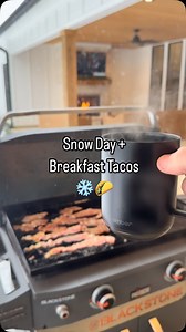 333K views · 1.5K reactions | Snow day breakfast tacos on the back patio #vlog #dayinthelife #outdoorcooking #cookingvlog #backyardliving #backpatio #explorepage #blackstone #lifestylevlog | Tylergrowthlife | Facebook