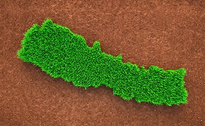 Nepal, Grass, Nature, Map