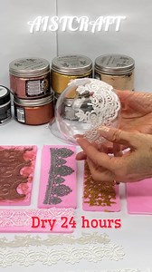 DIY Silicone Molds Crafts Metallic Modelling Paste #crafts #diy #handmade #art #clay #siliconemolds | Aistcraft Decoupage Paper
