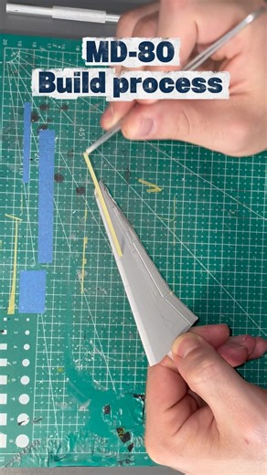 MD-80 Build Process and detailed paint #scalemodel #scalemodeling #md80