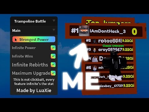 Trampoline Battle Simulator OP Script | Infinite Power, Wins, Rebirths, Upgrades (PASTEBIN)