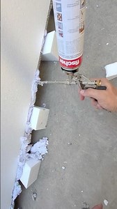 Foundation Sealing: Filling Deep Gaps with Expanding Polyurethane Foam and Insulation Blocks! 🛠️💨