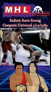 Sadistic Steve Strong becomes Universal Champion, 05/20/89, #wwcluchalibre #wrestling