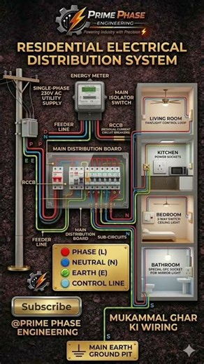Residential electrical distribution system #electrical #electrician