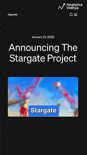 OpenAI’s $500 Billion Stargate Project: Infrastructure for Advanced AI #stargate #openai