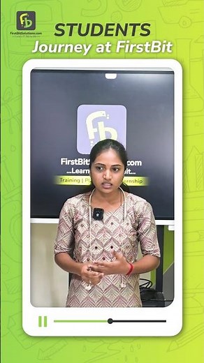 One of our students shared her experience at FirstBit Solutions!