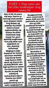 Part 1 nagsisisi ako bakit diko tinulungan si mama. #everyonehighlightsfollowers #kwentongkaranasan #buhayina | Diaryni Ina