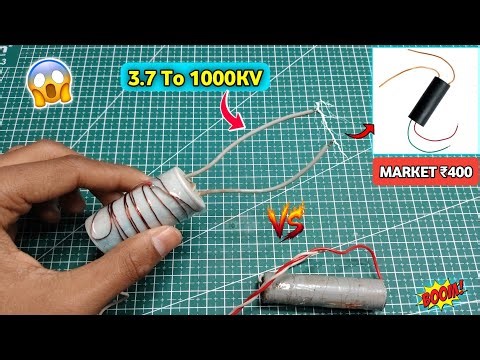 Old Fan Capacitor Se Bana Lo 1000KV High Voltage Generator ⚡ | Simple Science Project | DIY In Hindi