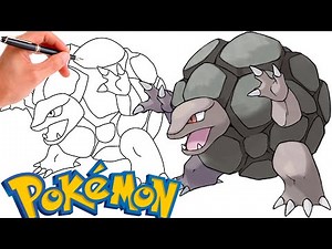 How To Draw GOLEM POKEMON #076 | Generation 1
