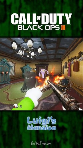 LUIGI'S MANSION GOT TOUGH... 😮‍💨 || #codzombies #blackops3 #customzombies #gaming #clips
