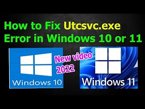 How to Fix Utcsvc.exe Error in Windows 10 or 11
