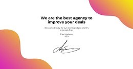 Quote and signature - HTML Template by Nicepage