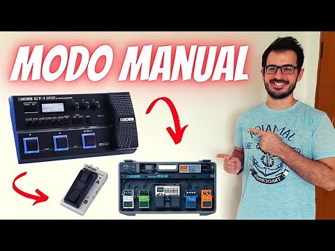 BOSS GT-1 (Modo Manual) Até 5 Efeitos Individuais (Stomp)