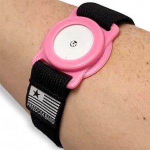 4-18" Inch Adjustable & Flex Band for Freestyle Libre 1 & 2 14 Day : Transmitter Protection Sensor Cover Arm & Leg Band -No More Adhesive Patches (4-18" Active Band, Pink Bubble Gum)