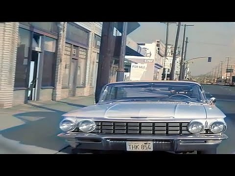 Los Angeles 1960s in color [60fps, Remastered] w/sound design added