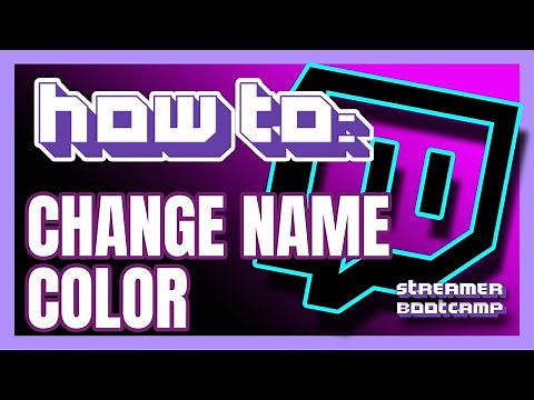 How to Change Name Color on Twitch QUICK & EASY | Twitch Tips 2022