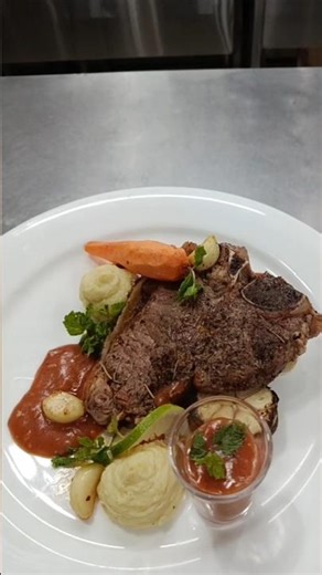 Beef Steak plating #food #shorts