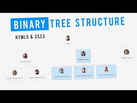 Binary Tree Structure In HTML5 & CSS3