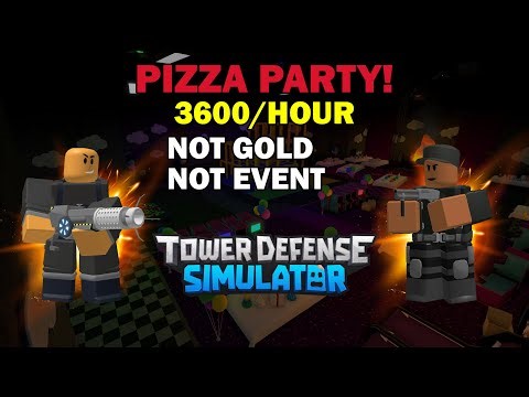 TRIO Pizza Party | EASY Pizza Party | Tower Defense Simulator | #roblox #tds #towerdefensesimulator