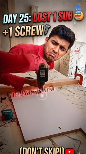 “Day 25 😢 Lost 1 Subscriber… So I Added 1 Screw 🔩 (Don’t Skip