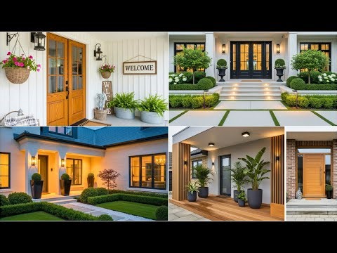 Modern Front Porch Ideas - Outdoor Front Porch Design Ideas for Your House - Front Porch Landscaping