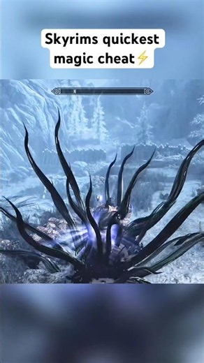 Skyrims quickest magic cheat⚡️#skyrim #shorts #gaming #games #ps5