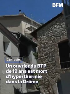 Daniel, jeune travailleur du BTP, est mort mardi après un malaise, alors qu'il travaillait sur un chantier de toiture. D'après la préfecture de la Drôme, contactée par BFMTV, sa mort est bien liée à une hyperthermie, même si les enquêteurs cherchent également à savoir si d'autres facteurs ont pu causer son décès. #sinformersurtiktok #foryou #pourtoi #canicule #chaleur #BTP #drome