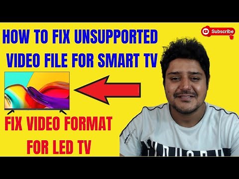 How to Fix unsupported File Format on led tv|Convert audio-video and fix format for smart tv