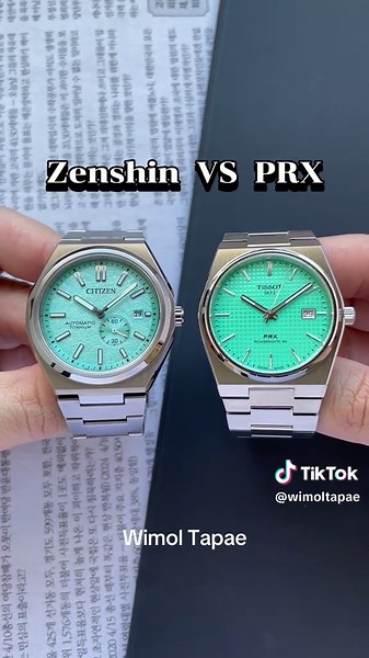 เปรียบเทียบ Citizen Zenshin Light Green กับ Tissot PRX 40mm