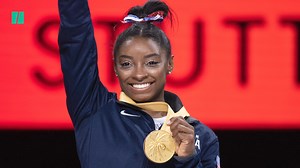294K views · 23K reactions | Simone Biles made history after winning yet another world championship medal. Biles is now the most decorated female gymnast in history, and she’s on her way to becoming the greatest gymnast — male or female — ever. | HuffPost | Facebook