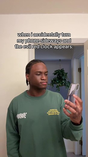 Evil Red Clock: What Happens When You Turn Your iPhone Sideways