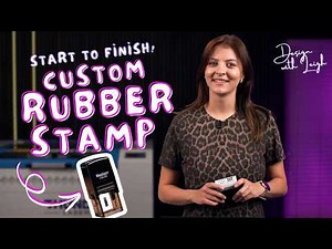 How to Make a Custom Rubber Stamp with a Laser Engraver | Design with Leigh