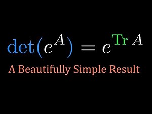 Matrix Proof: det(exp A) = exp(Tr A)