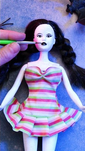 Mermaid Magic: Transforming Wednesday Doll! 🧜‍♀️✨