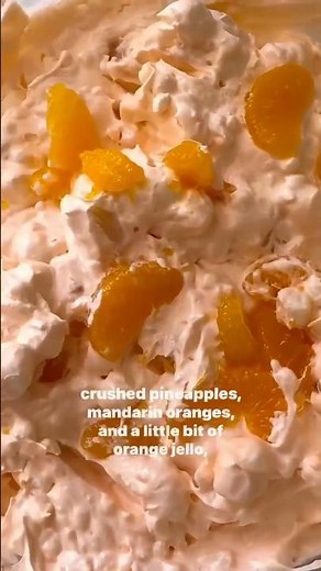 Orange Fluff Salad #allthingsmamma #easterdesserts #recipe #easyrecipe