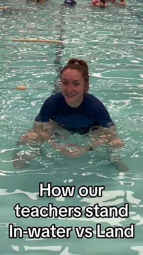 Different Swim Teachers Stances in the Pool