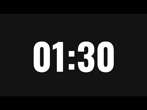 1:30 Minute Timer ⏱️ Countdown with Alarm | One Minute Thirty Sec Timer | 90 Second Timer | No Music
