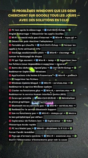 PROBLÈMES WINDOWS QUE LES GENS CHERCHENT SUR GOOGLE TOUS LES JOURS — AVEC DES SOLUTIONS EN 1 CLIC