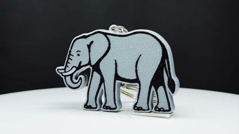 3D Printed Elephant Keychain – Wildlife Photograph Design, African Safari Bag Charm - Etsy