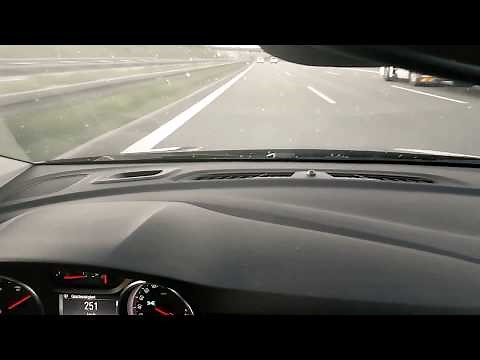 Opel Astra K 1.6 DI Turbo: 260 km/h on German Autobahn 22 km flatout run