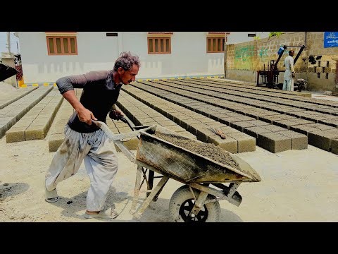 Amazing Way To Produce Million Of Concrete Blocks Every year | Satisfying Factory Process