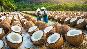 279K views · 4.8K reactions | ¡3 segundos de corte de coco! nueva tecnología para producir agua de coco en producción en masa | Agropecuaria TV | Facebook