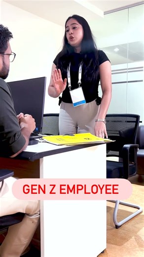 एमटेट इंडिया® (MTAT INDIA) on Instagram: "What’s really going on with Gen Z’s work ethic (gen z office, gen z employees, office tantrums, gen z humor, office comedy, corporate satire, workplace comedy, gen z at work, office life comedy, corporate life parody, employee behavior, funny office sketch, relatable office content, new generation employees, boss employee comedy, modern workplace, corporate culture, startup office humor, office struggles, work life humor)"