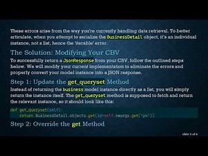 Using Django CBVs to Return a JsonResponse