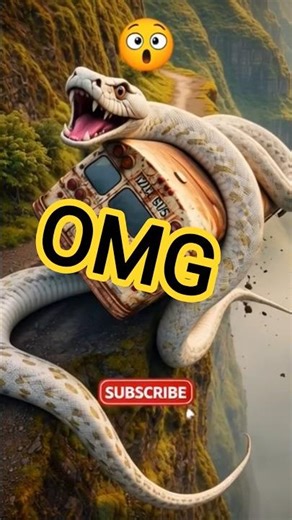 AI Travel Discovery | Python attacking Bus | Amazon Jungle #shorts #nature #art