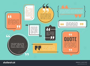 Quote Box Speech Bubble Templates Set Stock Vector (Royalty Free) 1456373009 | Shutterstock