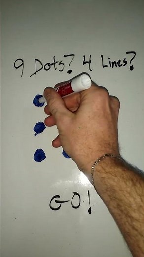 How To Connect 9 Dots With 4 Lines Without Lifting Marker