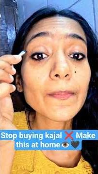 🔥 100% Natural Homemade Kajal 👁️🖤 | DIY Kajal at Home | No Chemicals ✅ #shorts