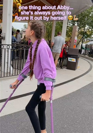 I get asked all the time how Abby became so capable. How she figured out her crutches. How she’s made the progress she has with her mobility, motor planning and skills. And while I will scream from the rooftops that you need to let go of comparison completely and celebrate your kids exactly where they are, my answer almost every single time is to just give them the chance to figure it out. Abby has ataxic cerebral palsy, which affects her balance, coordination, and causes low muscle tone. Things